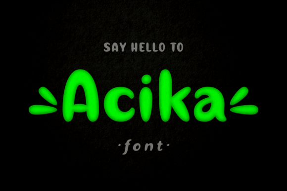 Acika: A Chunky Display Typeface for Bold Digital Branding