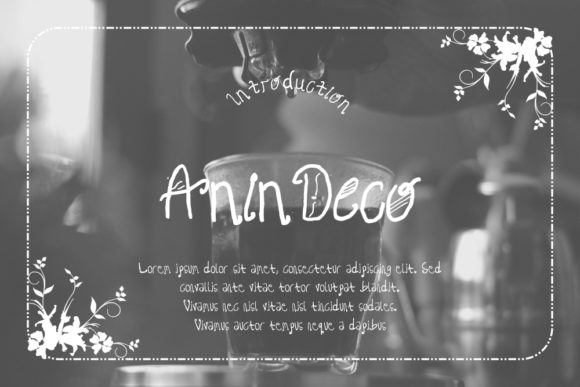 Anin Deco: The Brush-and-Pencil Display Font for Creative Brands