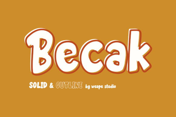 Becak: The Chunky Display Font for Bold Campaigns