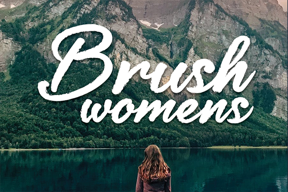 Brush Womens: The Casual Brush Display Font for Crafters