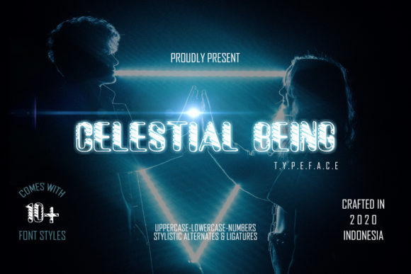 Celestial Being: A Playful Display Font for Brand Consistency