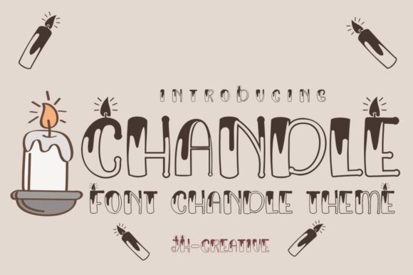Chandle Display Font: A Candle-Themed Typeface for Marketers
