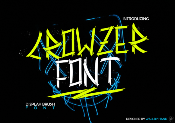 Crowzer: A Brush Pen Font with Real Creative Soul