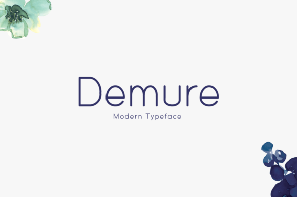 Demure: A Clean Display Font for Refined Web Design