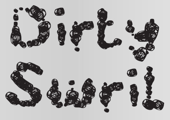Dirty Swirl: A Rough Display Font for Creative Branding