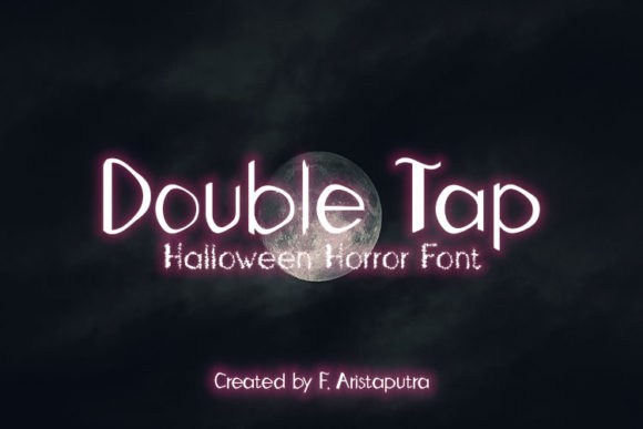 Double Tap Font: A Spooky Display Typeface for Web Designers