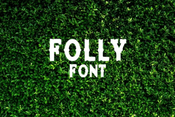 Folly: A Display Font with Elegant Calligraphic Charm