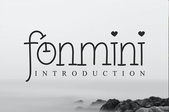 Fonmini: A Quirky Display Typeface for Digital Creators