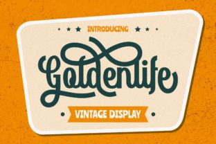 Goldenlife Brings a Warm Vintage Display Font to Editorial Projects