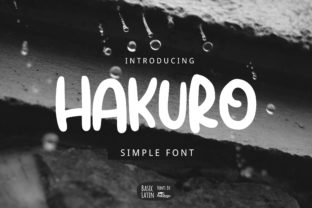 Hakuro: A Playful Display Font for Campaign Creators
