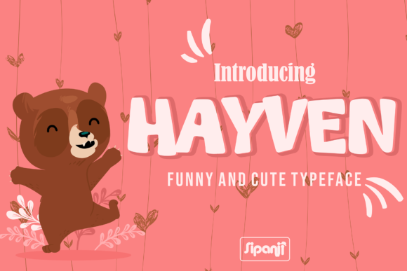 Hayven: A Cute Display Font for Bold Campaign Visuals