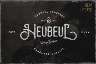 Heubeul: A Display Font with Sharp Character and Restrained Warmth