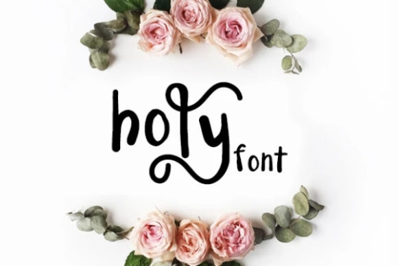 Holy Font: A Playful Display Typeface for Creative Makers