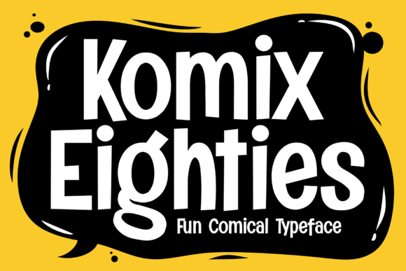 Komix Eighties: A Display Font for Editorial Design