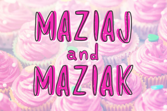 Maziaj and Maziak: A Quirky Display Typeface for Editorial Design