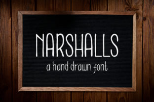 Narshalls: The Hand Drawn Display Font for Clean Web Design