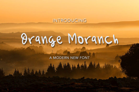 Orange Moranch: The Playful Display Font for Clear Campaigns