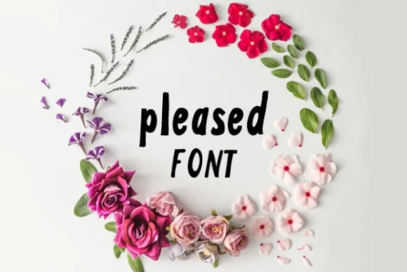 Pleased: A Friendly Display Font for Branding