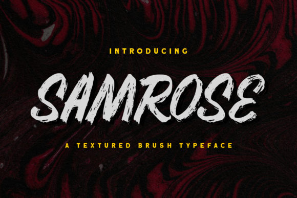 Samrose: A Textured Brush Font for Standout Business Branding