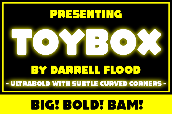 Toybox: A Bold Display Font That Makes Small Brands Shine