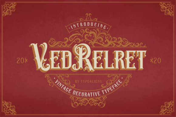 Ved Relret: A Vintage Display Font for Timeless Editorial Design