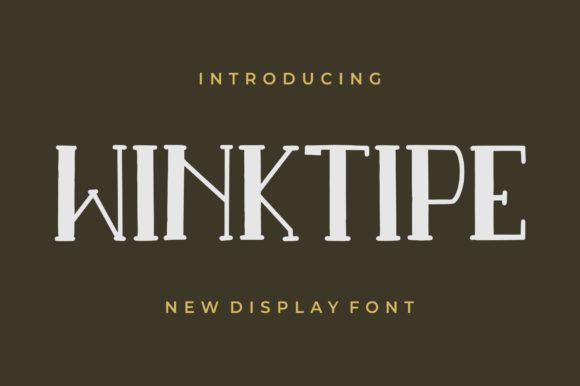 Winktipe: A Playful Display Font for Expressive Web Design